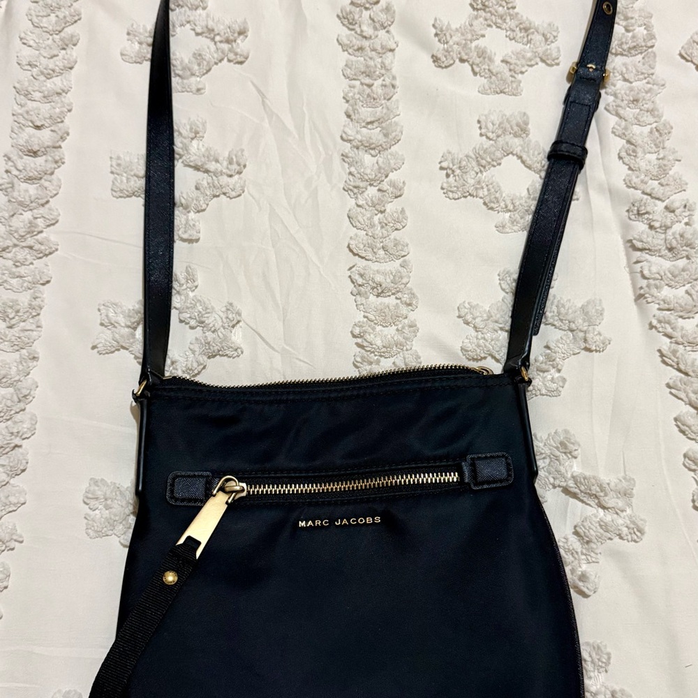 Marc Jacobs Trooper North-South Black Nylon Crossbody Bag